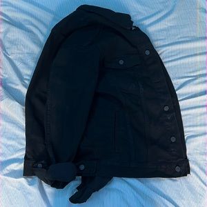 Large Size Black Denim Jacket